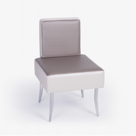 Sillón elegante y minimalista de una plaza