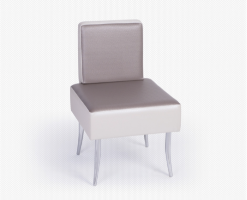 Sillón elegante y minimalista de una plaza