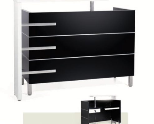 Mueble de recepción práctico